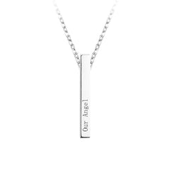 Personalised Name Bar Necklace