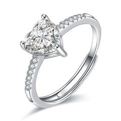 Heart Sparkle Rhinestone Ring